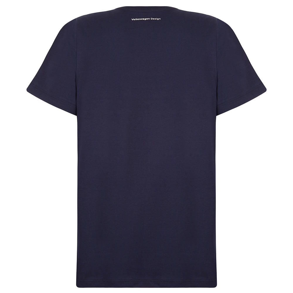 Camiseta Design Masculina Novo Polo Volkswagen Azul Marinho Aprks