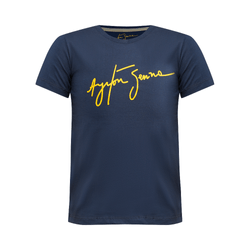 70114_Camiseta-Fan-Collection-Infantil-Ayrton-Senna-Azul-Marinho