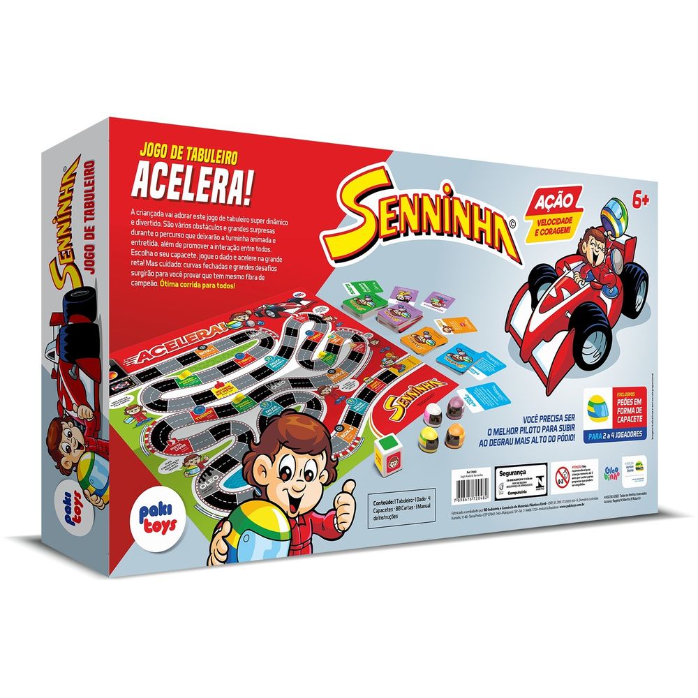 Jogo de Tabuleiro Acelera Senninha - sennashop